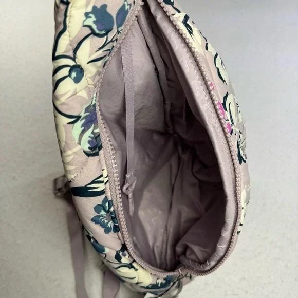 Vera Bradley Featherweight Sling Backpack Fresh Cut Floral Lavender NWT - Picture 6 of 6